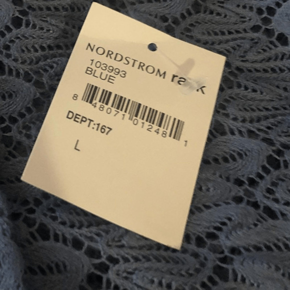 Chloe K Large Knit Lace Sweater Top Long Sleeve Delicate Cottagecore Grandmacore - Picture 9 of 10